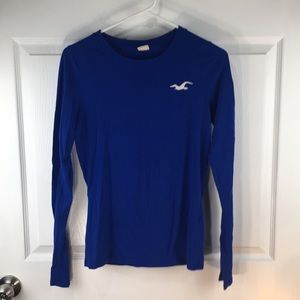 hollister long sleeve blue shirt